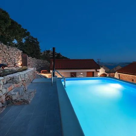 Villa Stone With Open Sea Views And Pool, In The Heart Of Nature Park, The Sound Of Silence - By Traveler Tourist Agency Krk - Id 2681