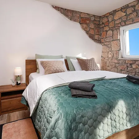 Stone With Open Sea Views And Pool, In The Heart Of Nature Park, The Sound Of Silence - By Traveler Tourist Agency Krk - Id 2681 * Kovacic
