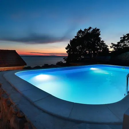 Stone With Open Sea Views And Pool, In The Heart Of Nature Park, The Sound Of Silence - By Traveler Tourist Agency Krk - Id 2681