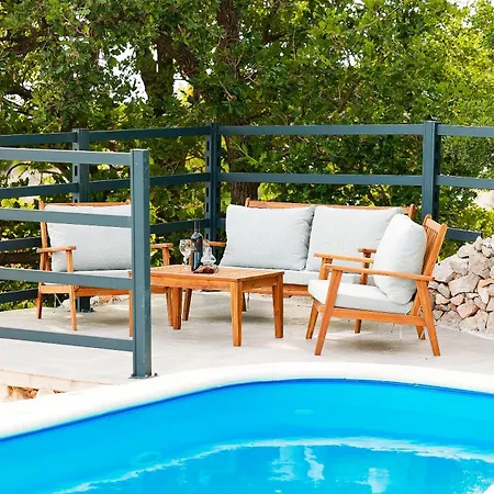 Stone With Open Sea Views And Pool, In The Heart Of Nature Park, The Sound Of Silence - By Traveler Tourist Agency Krk - Id 2681