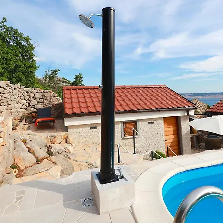Stone With Open Sea Views And Pool, In The Heart Of Nature Park, The Sound Of Silence - By Traveler Tourist Agency Krk - Id 2681 Villa Kovacic
